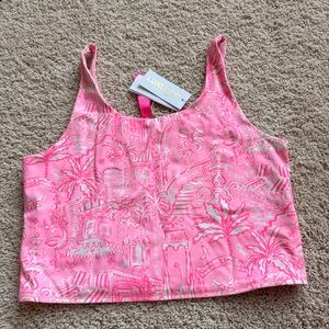 Lilly Pulitzer Pink and White Patterned Top